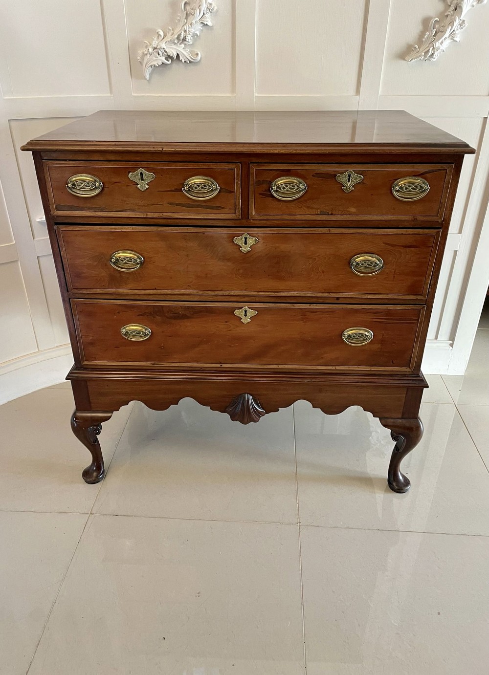 Antique George III Quality Mahogany Chest on Stand 