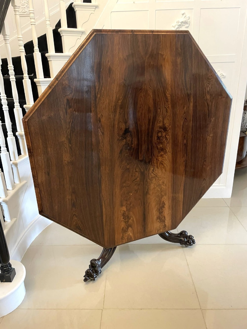 Outstanding Quality Large Antique Early Victorian Rosewood Centre/Dining Table by Gillows