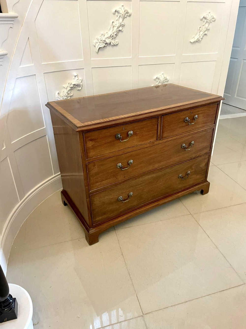 Antique Victorian Quality Mahogany Chest of 4 Drawers 