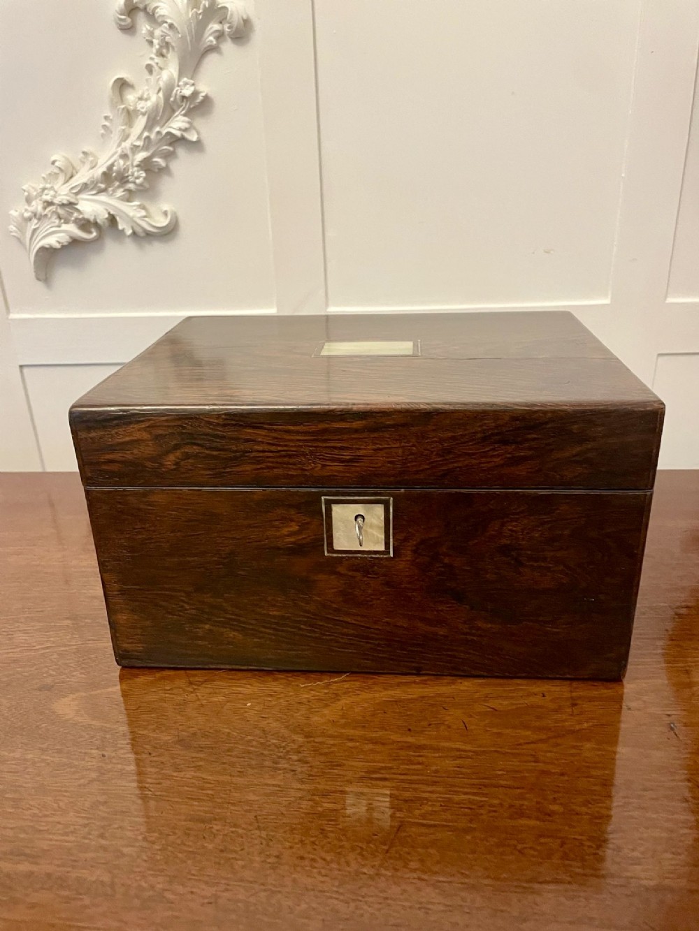 Outstanding Quality Antique Victorian Rosewood Jewellery And Vanity Box