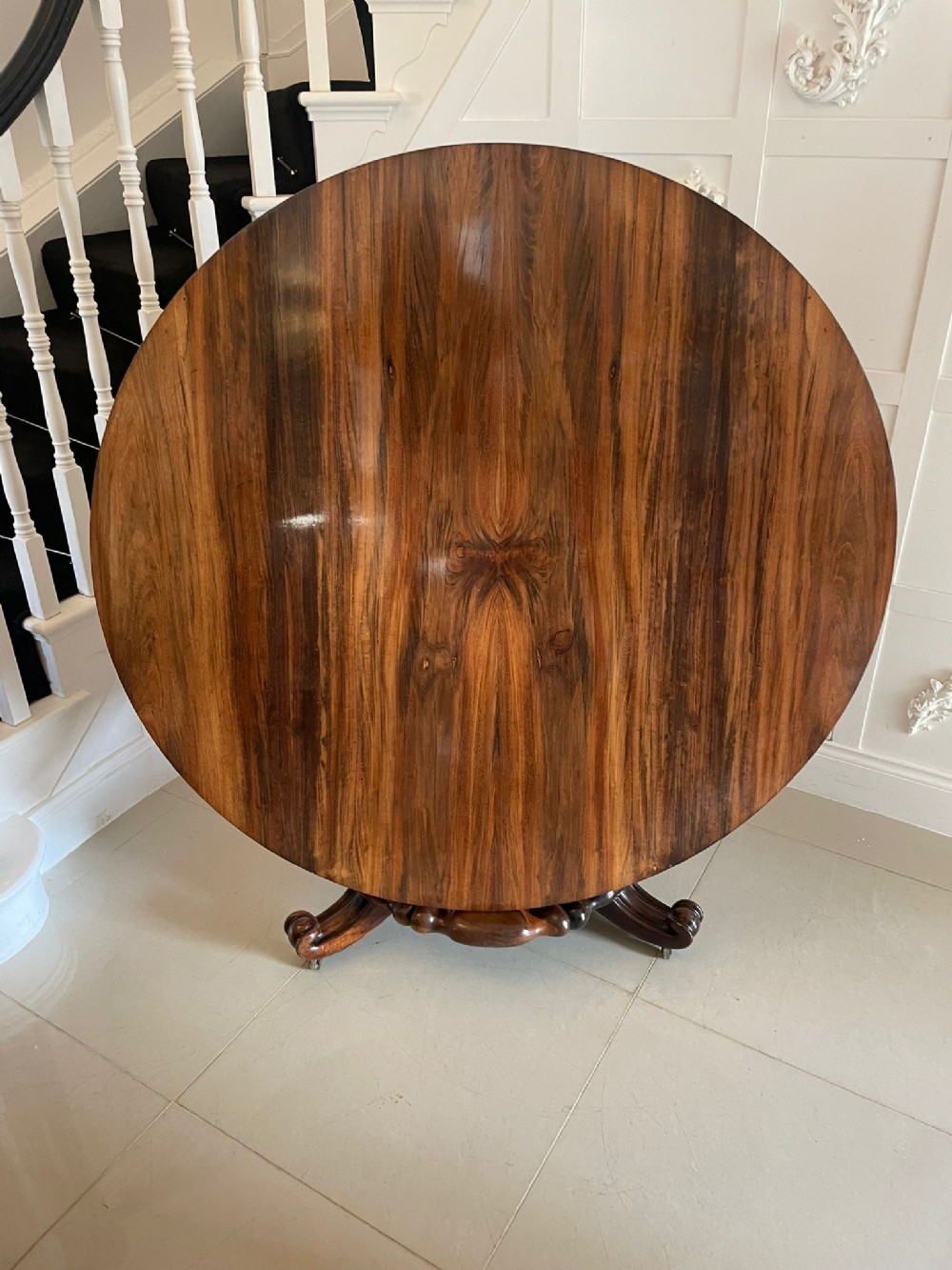 Outstanding Quality Antique William IV Rosewood Circular Dining/Centre Table 