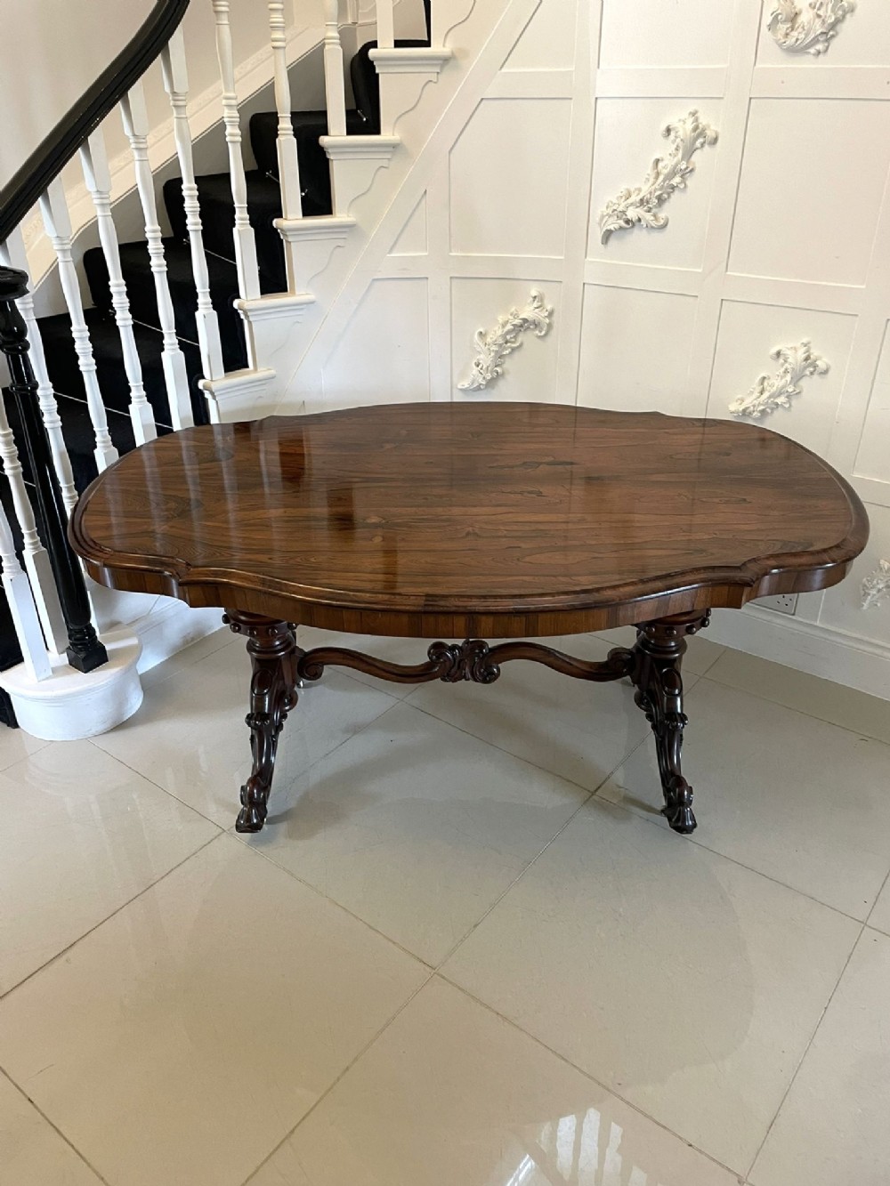 Outstanding Quality Large Antique Victorian Rosewood Centre/Dining Table 