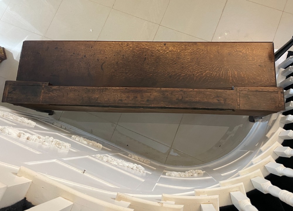 Rare Large Early 18th Century Antique Quality Oak Dresser Base View XVI