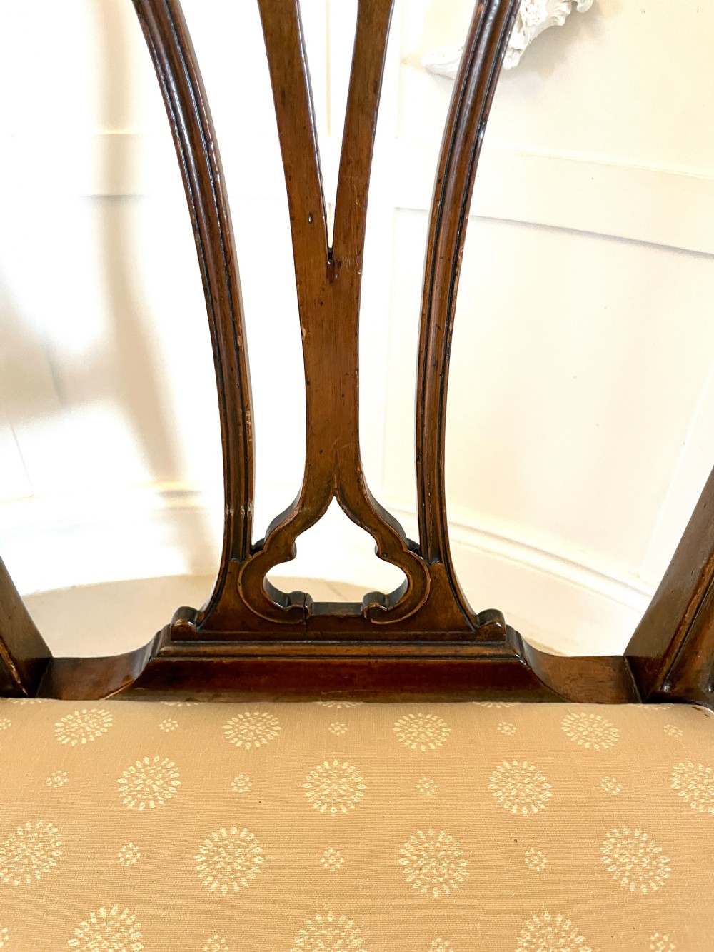 Set of Six Antique 19th Century Quality Carved Mahogany Dining Chairs  View II