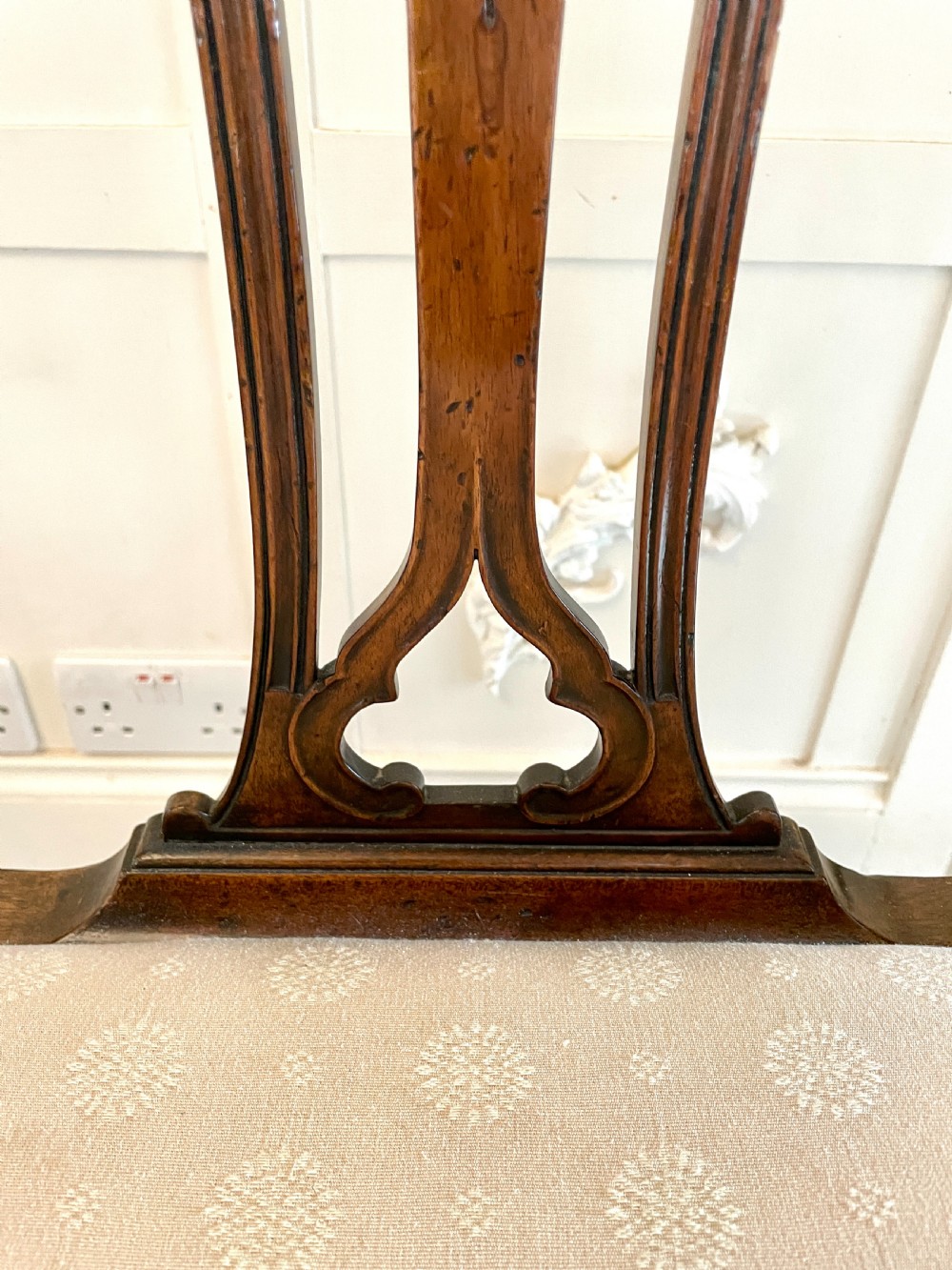 Set of Six Antique 19th Century Quality Carved Mahogany Dining Chairs  View IX