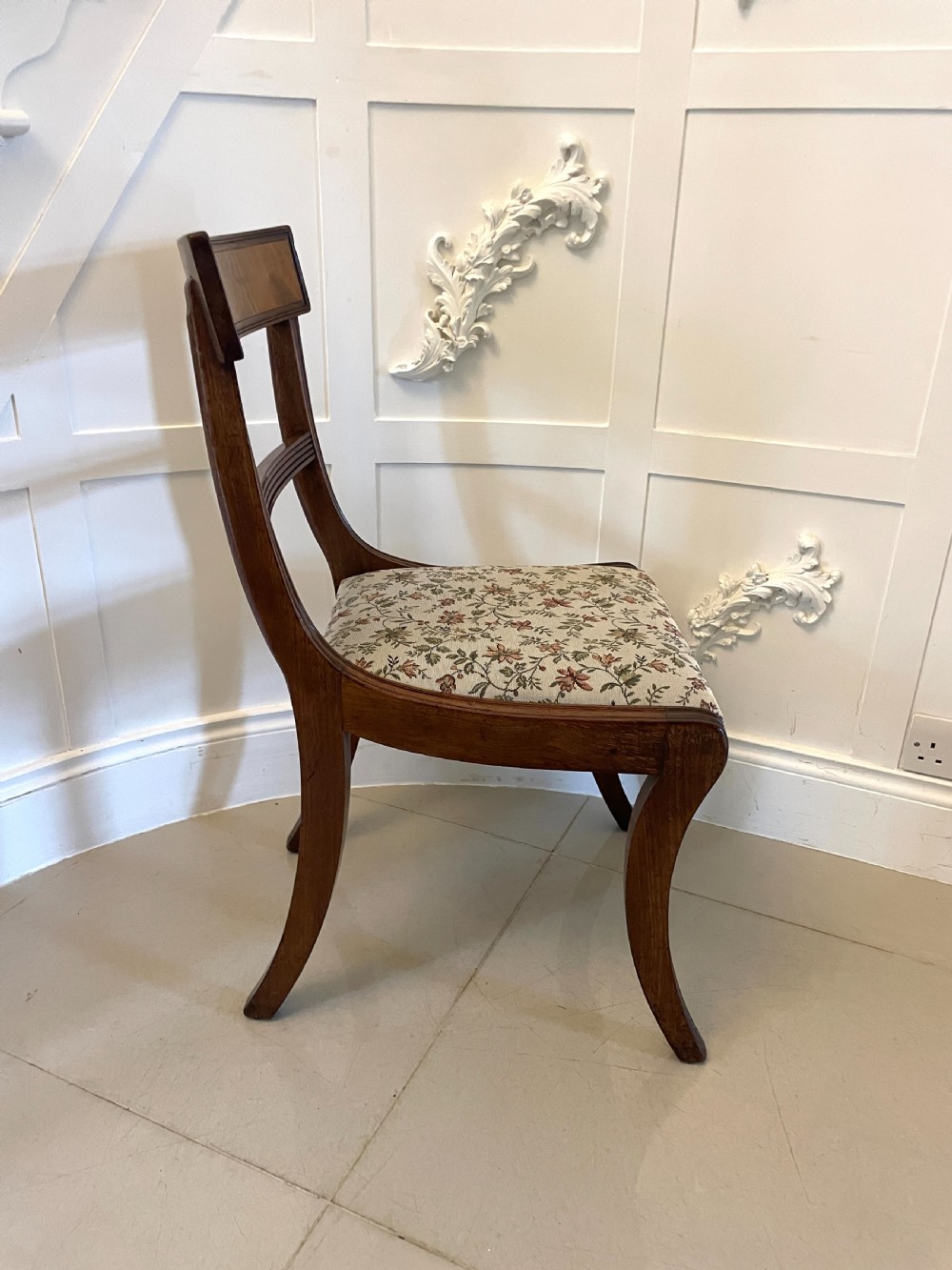 Set of 6 Antique Regency Quality Mahogany Dining Chairs  View XIV