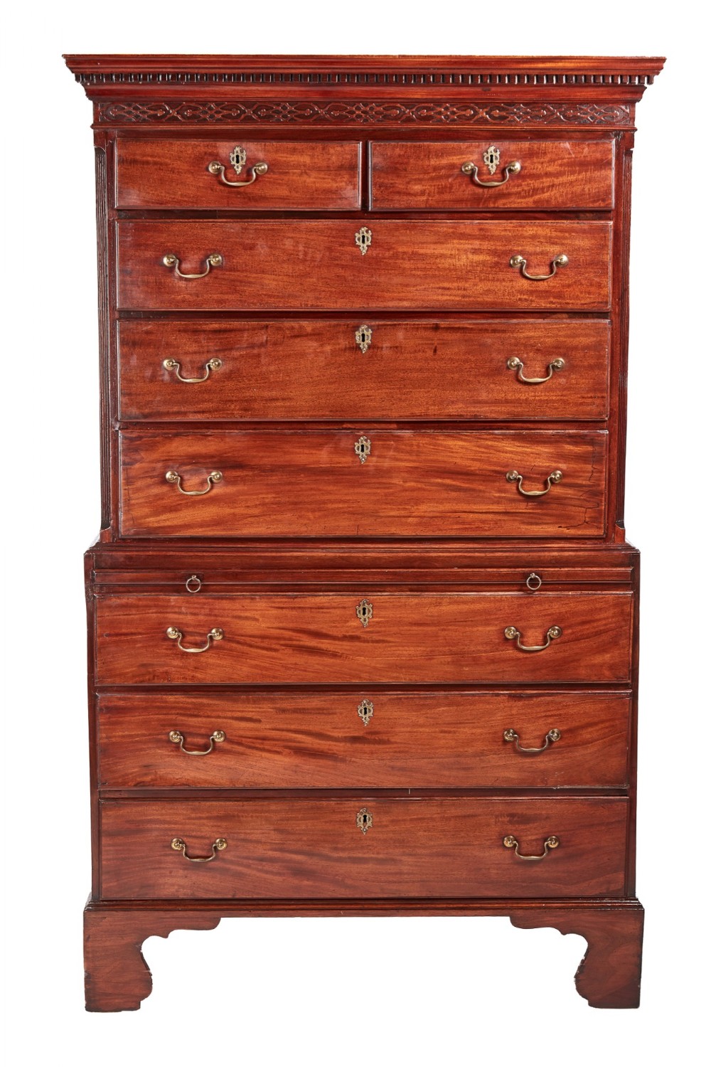 Antique George III Mahogany Chest on Chest