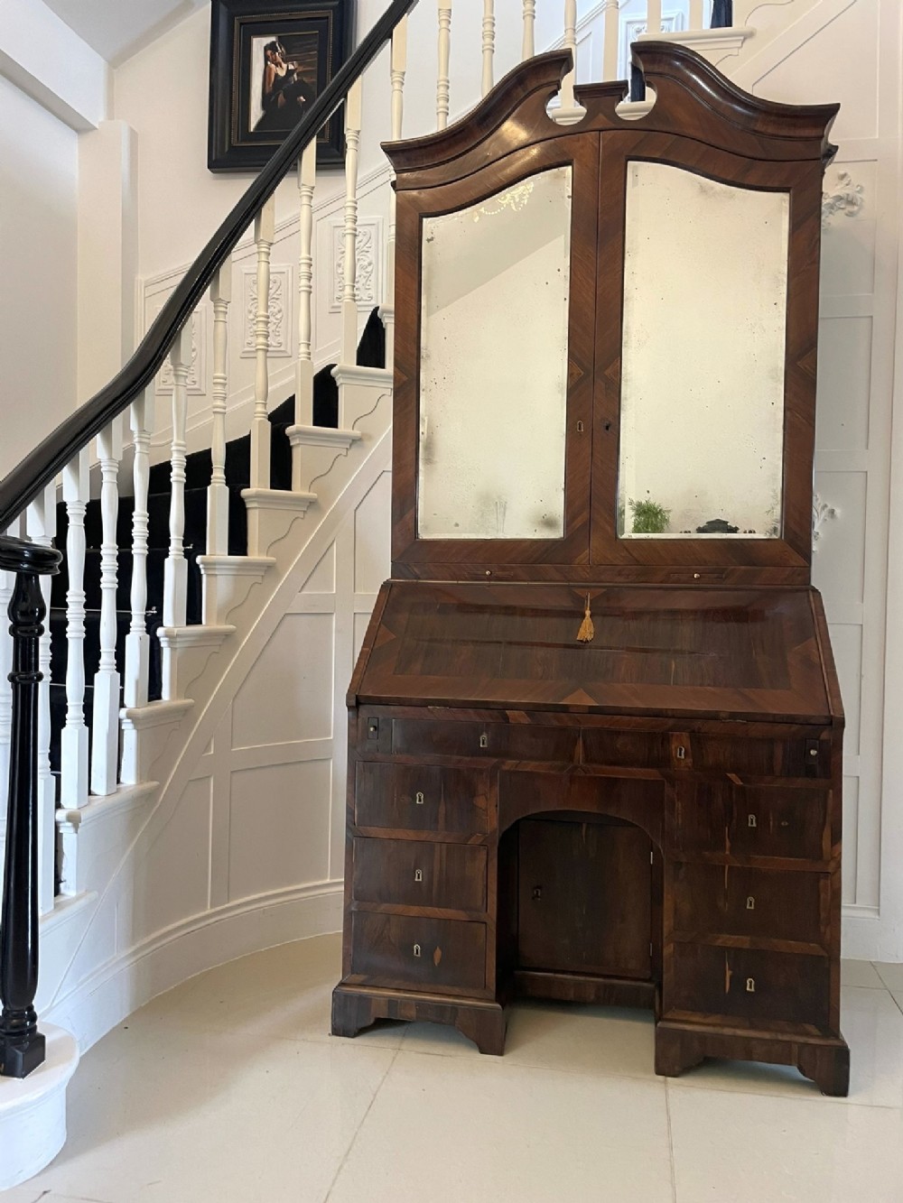 Antique 18th Century Rosewood Bureau Bookcase