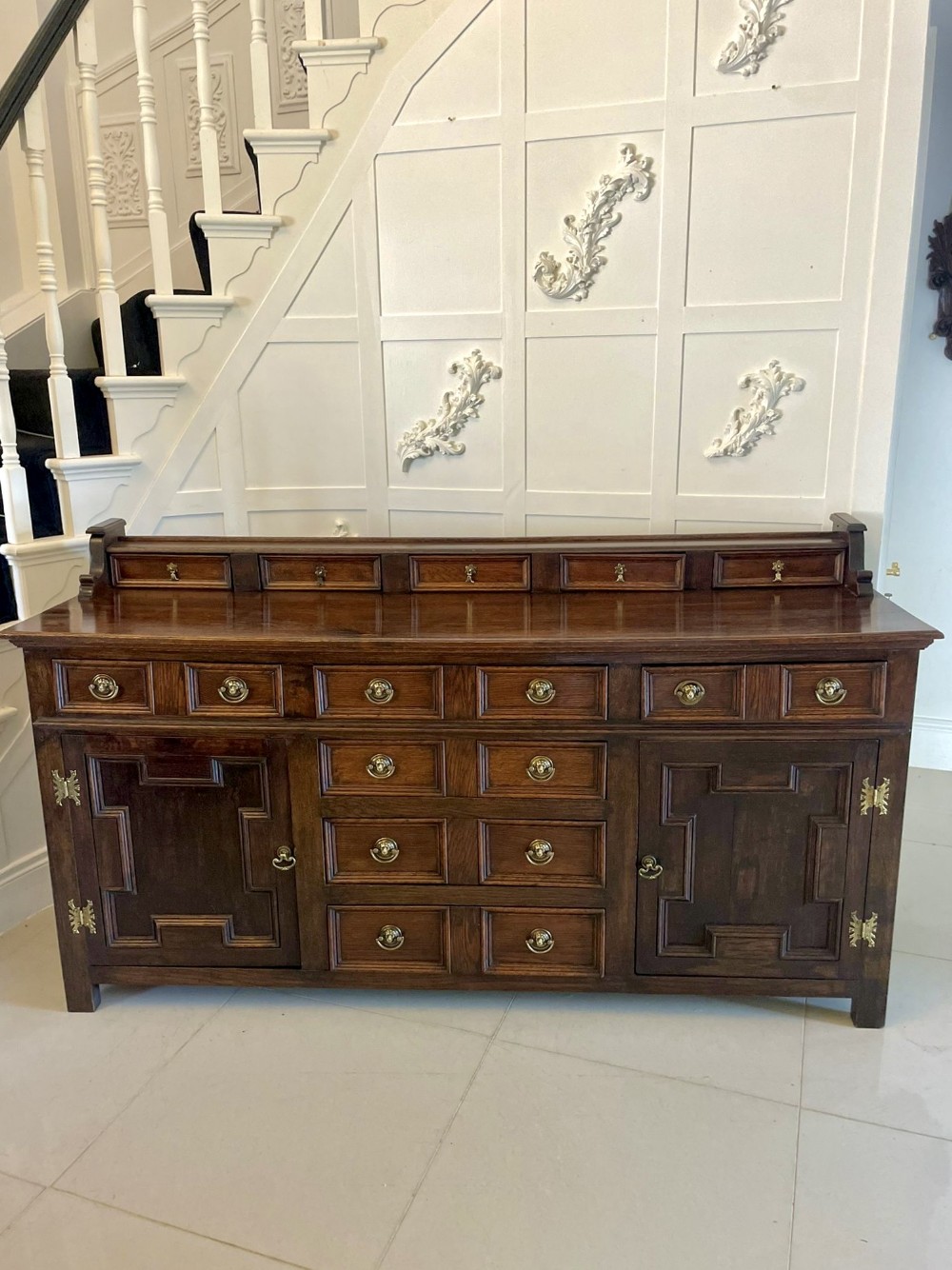 Antique Victorian Quality Oak Dresser Base