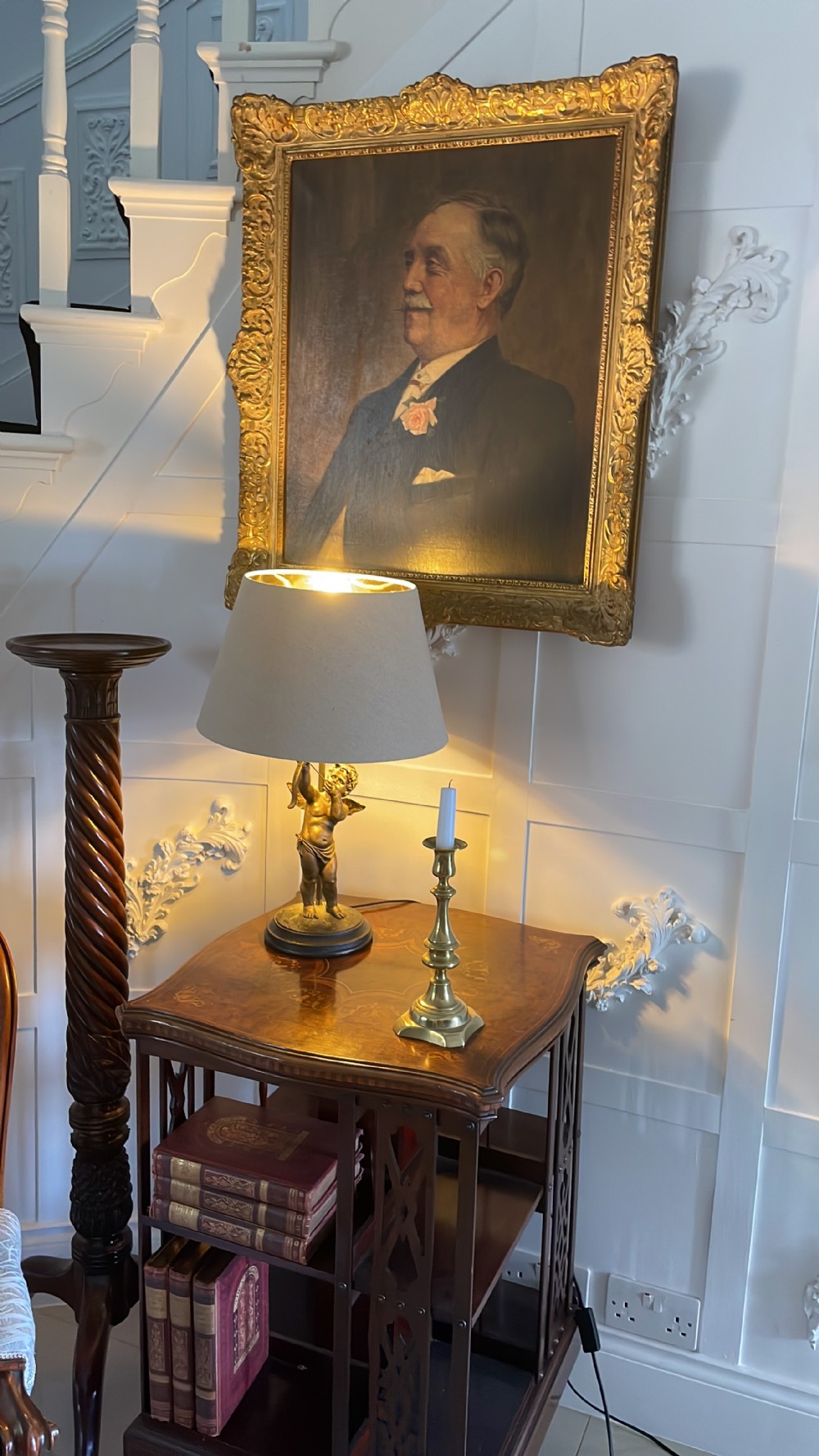 Antique Oil on Canvas Portrait of a Gentleman  View VI
