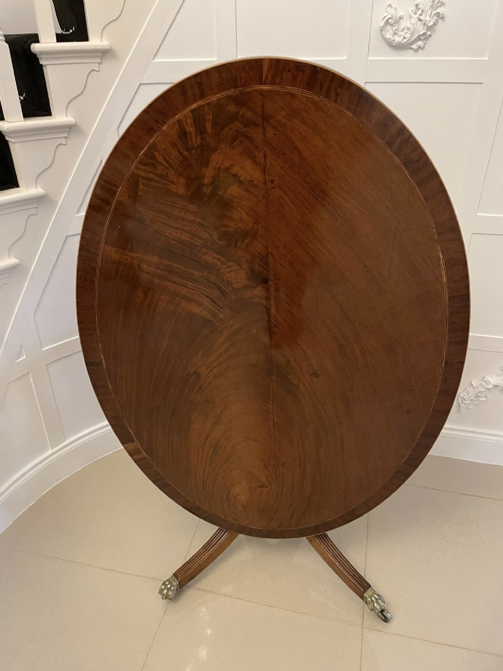 Superb Quality Antique George III Mahogany Oval Centre Table 
