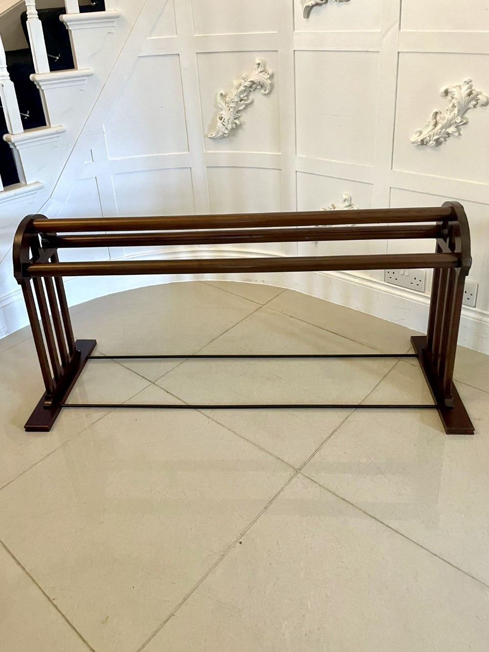 Unusual Antique Victorian Quality Mahogany Saddle Stand/Rack 