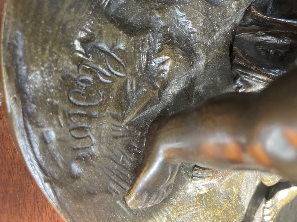 Antique 19th Century Outstanding Quality Bronze Dancing Maidens Statue signed by Clodion View II