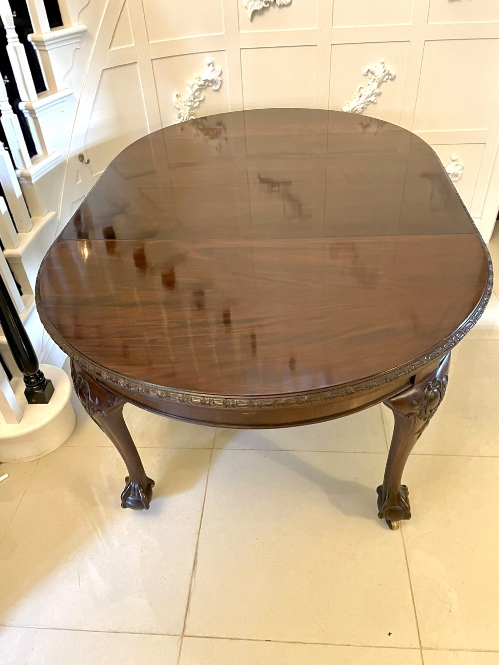 Antique Victorian Quality Mahogany Extending Dining Table 