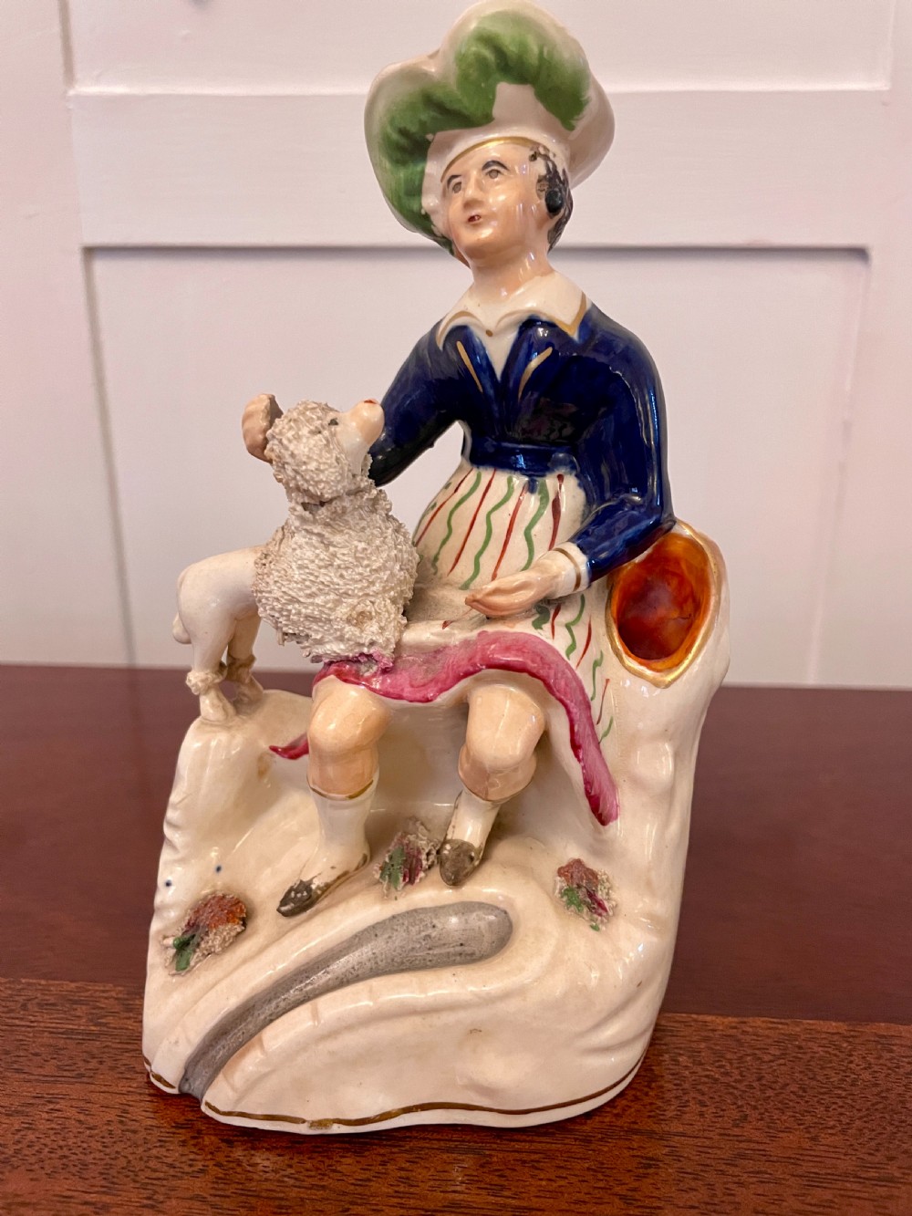 Antique Victorian Staffordshire Flatback Figure 