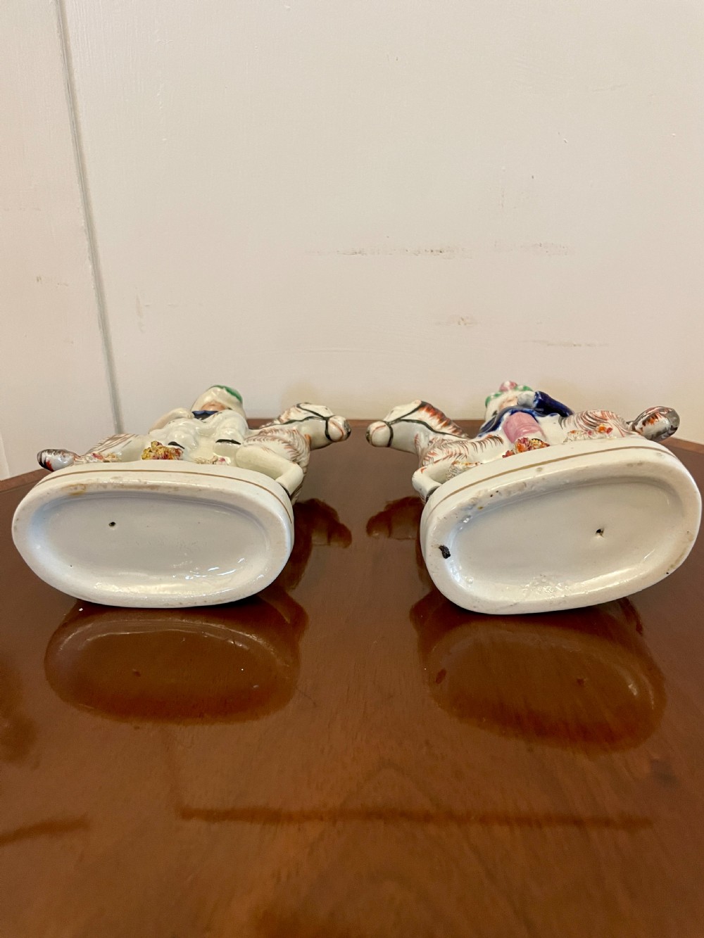 Pair of Antique 19th Century Staffordshire Flatbacks View V