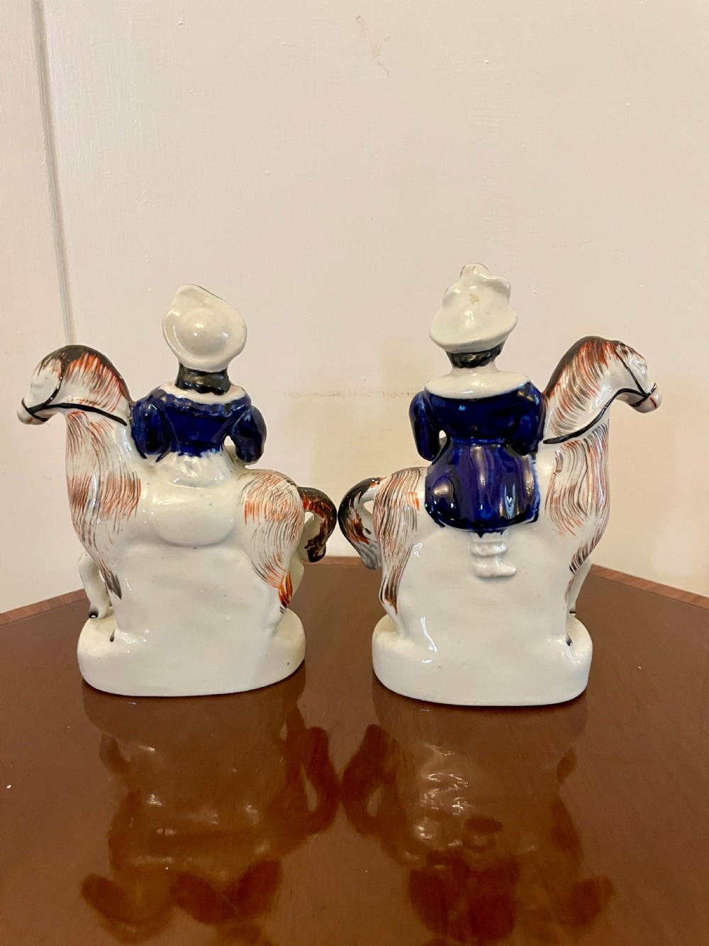 Pair of Antique 19th Century Staffordshire Flatbacks View VI