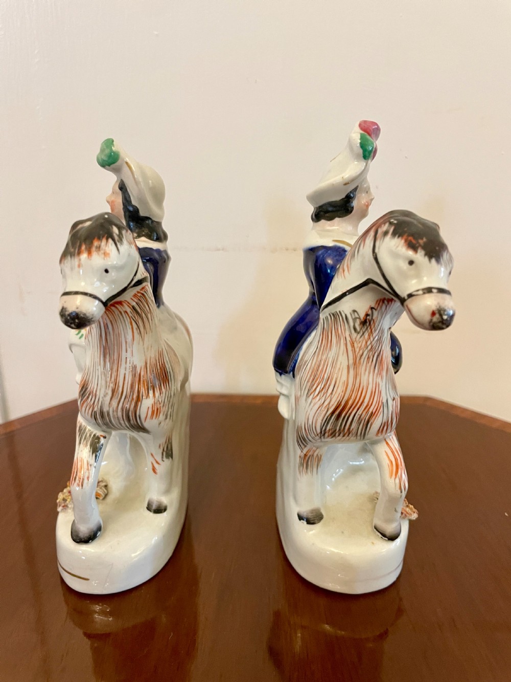 Pair of Antique 19th Century Staffordshire Flatbacks View VII