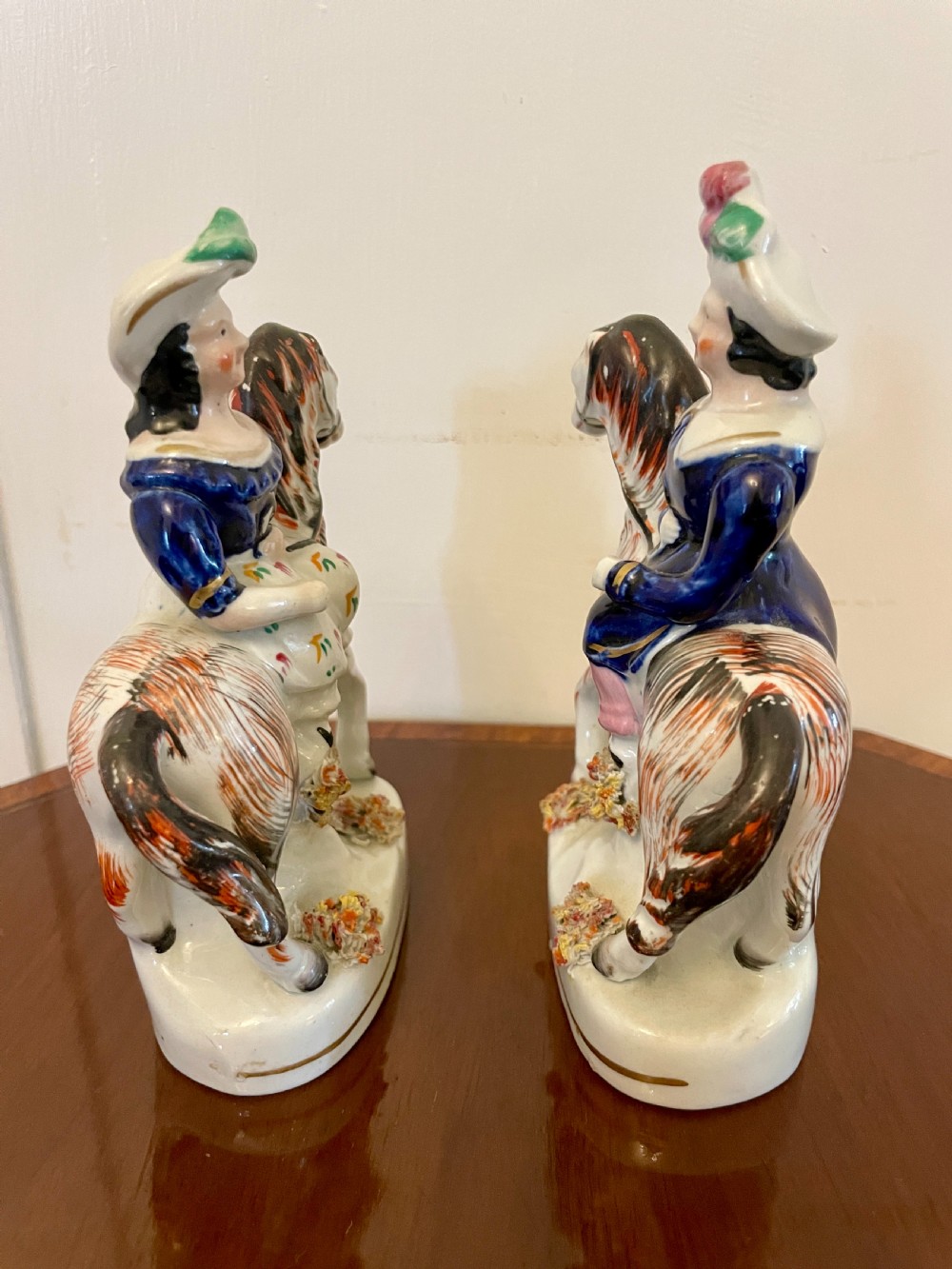 Pair of Antique 19th Century Staffordshire Flatbacks View VIII