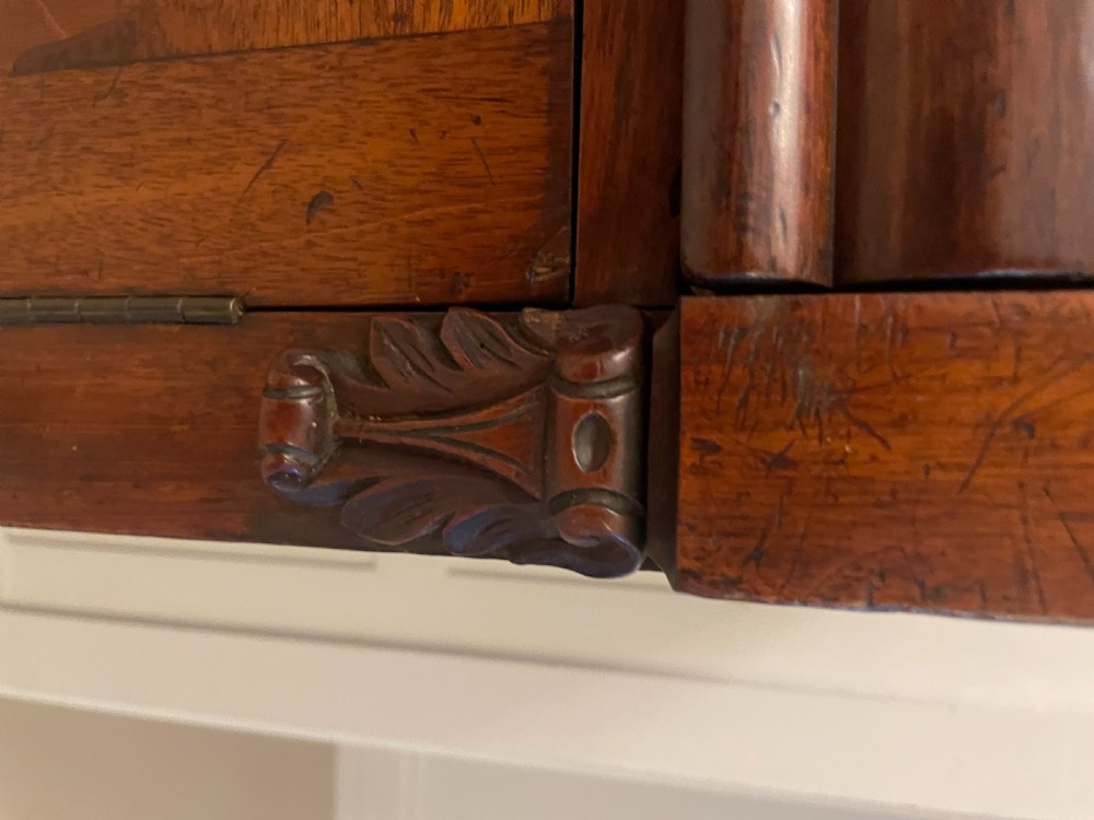 Antique Victorian Quality Figured Mahogany Sideboard  View VI