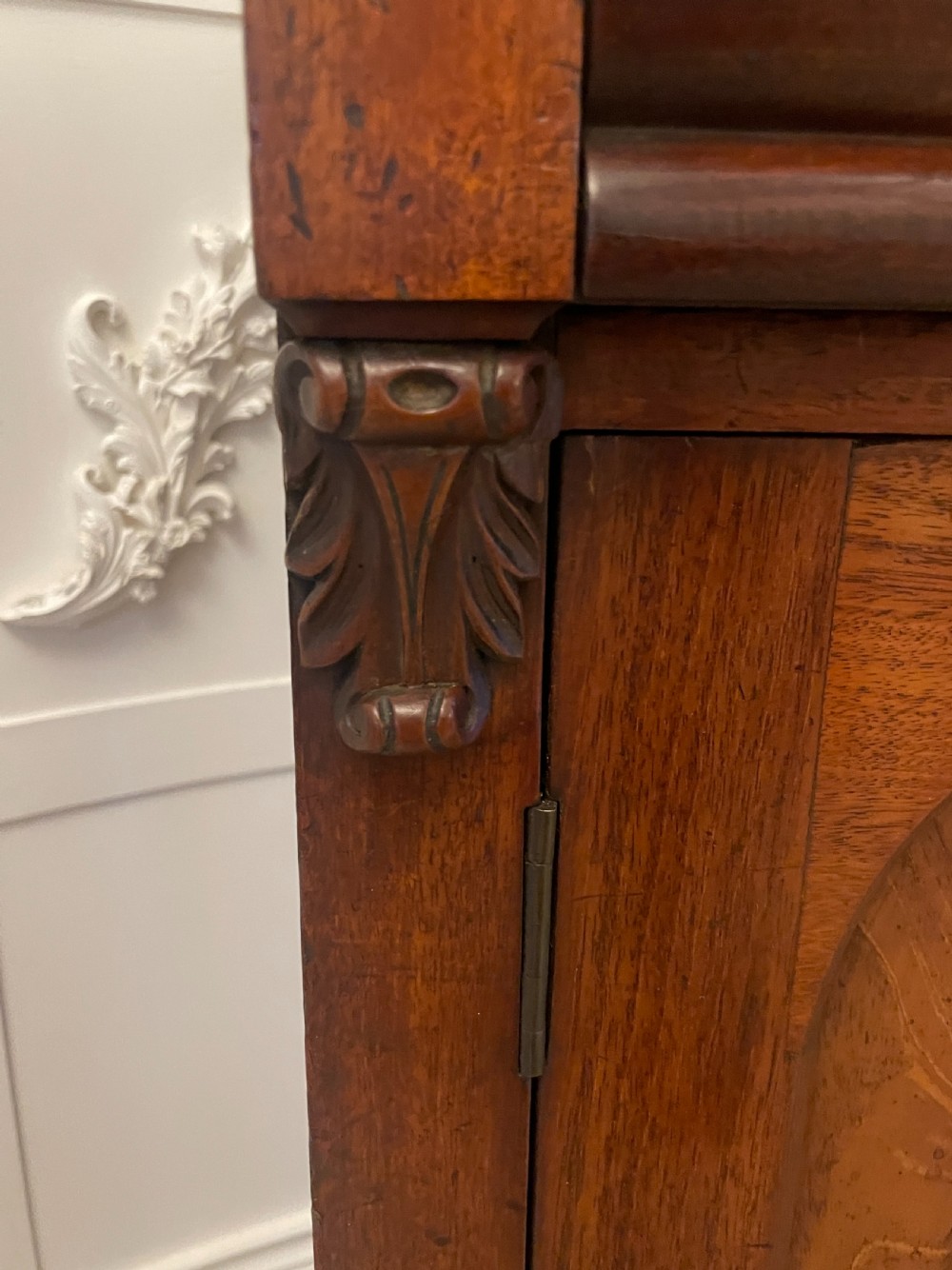 Antique Victorian Quality Figured Mahogany Sideboard  View X