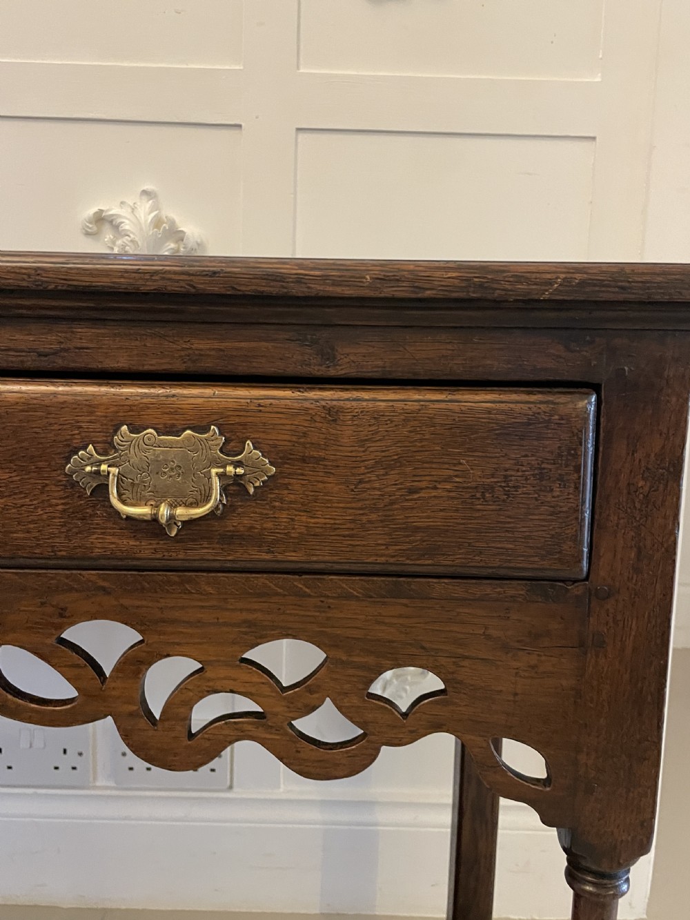 Antique Victorian Quality Oak Dresser Base View V