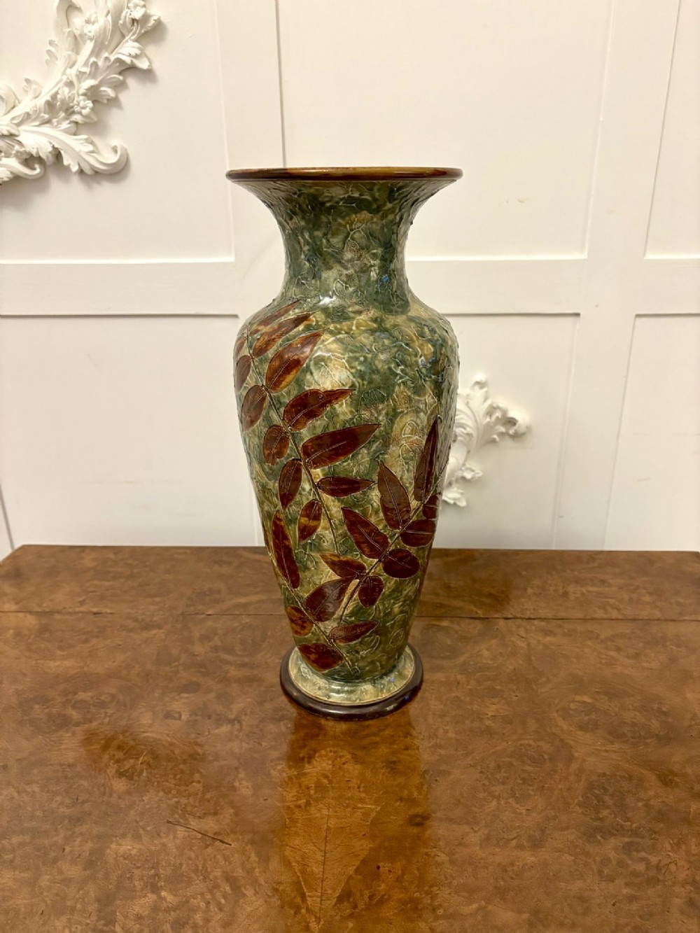 Large Antique Victorian Quality Doulton Vase