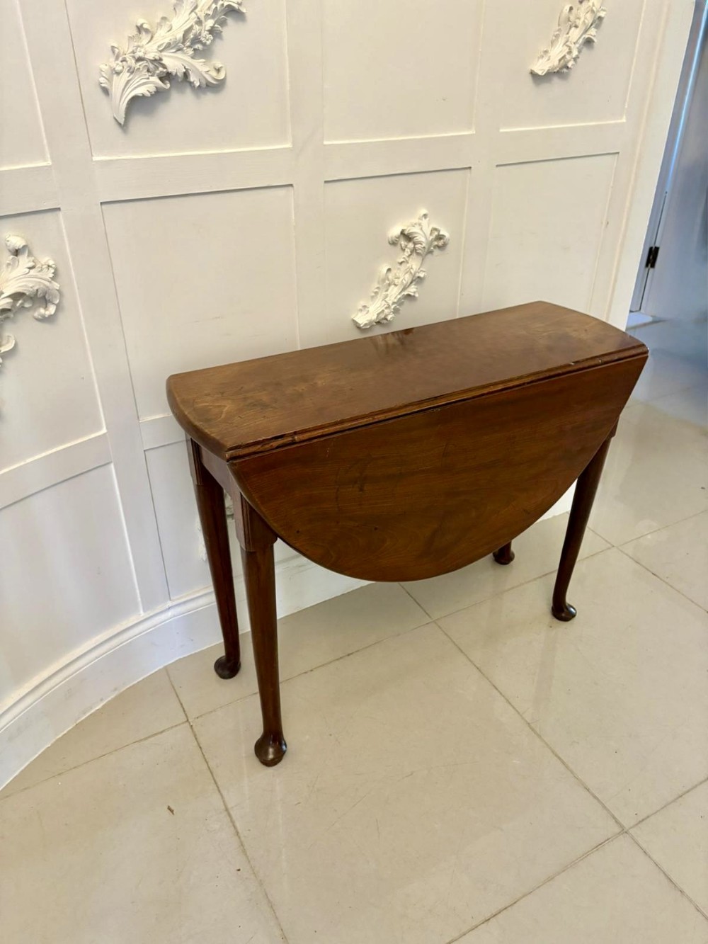 Antique George III Quality Mahogany Drop Leaf Table 