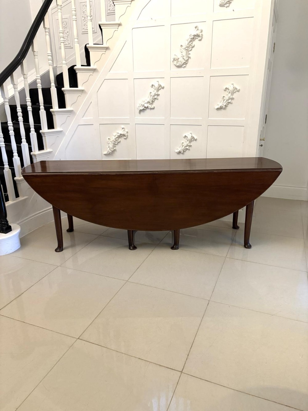 Outstanding Quality Large Antique George III 18th Century Irish Mahogany Wake/Dining Table