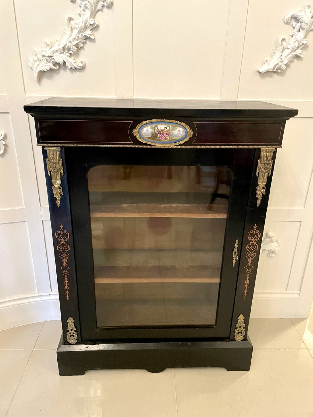 Antique Victorian French Display Cabinet 