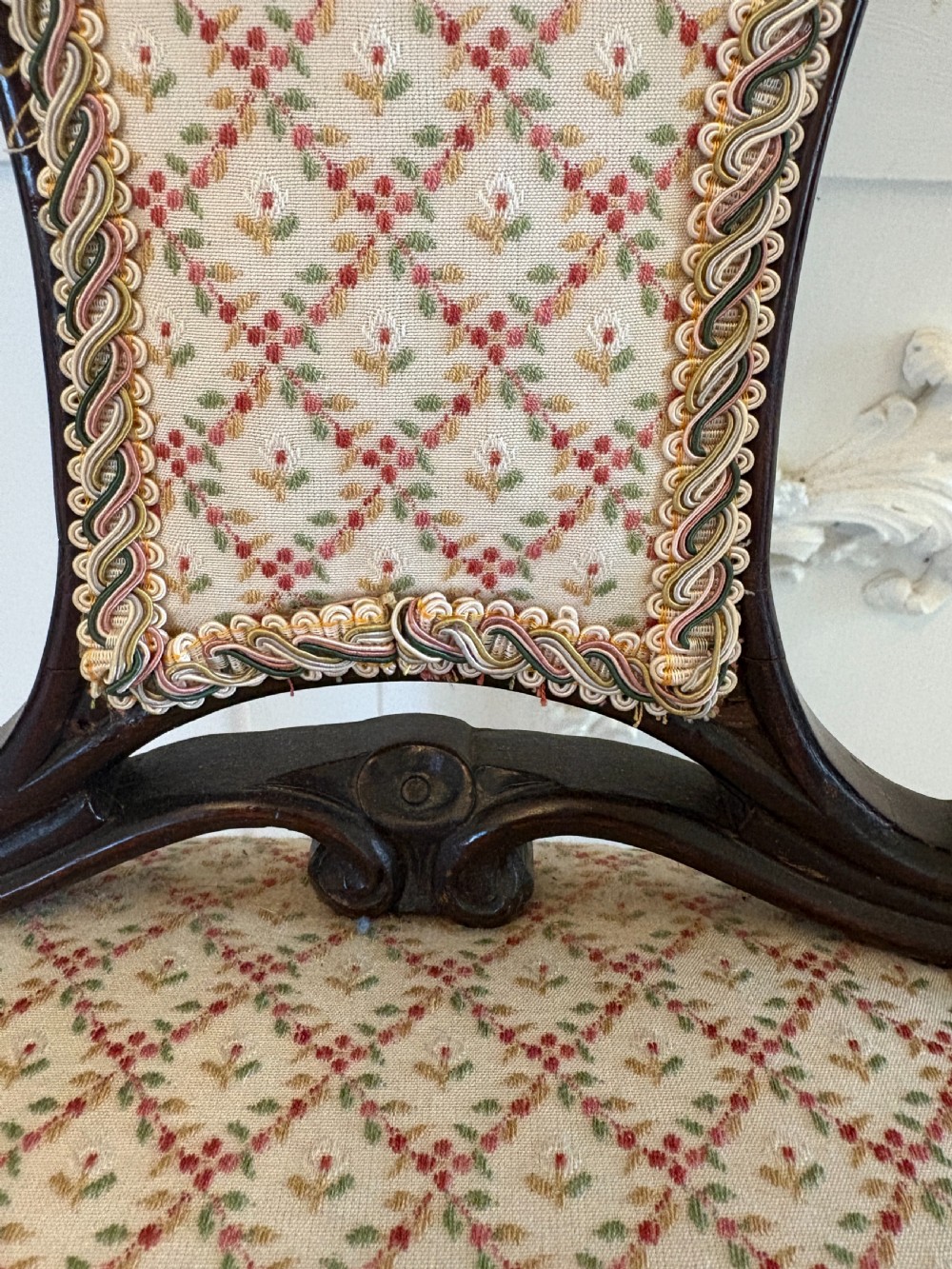 Outstanding Quality Set of 4 Antique Victorian Carved Rosewood Dining Chairs  View VII