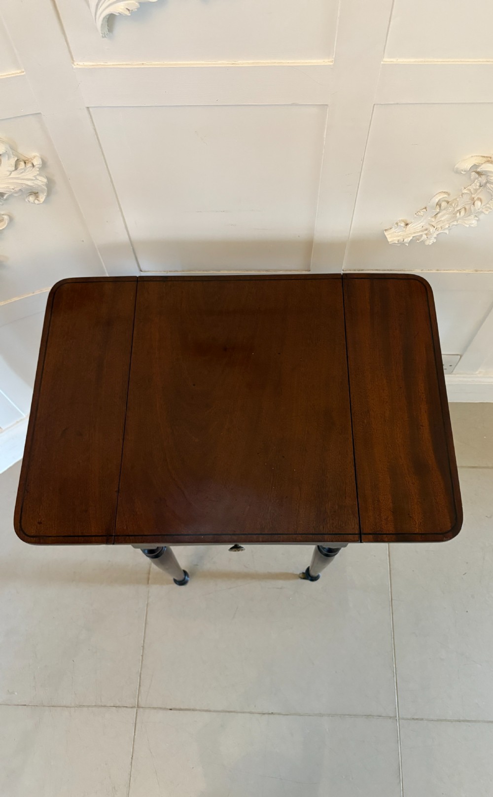 Fine Quality 19th Century Regency Antique Free Standing Lamp/Side Table View IV