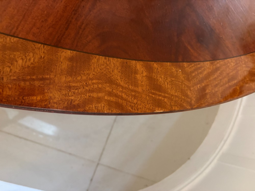 Outstanding Quality Antique Figured Mahogany 10 Seater Round Dining Table 183 cm Diameter View XII