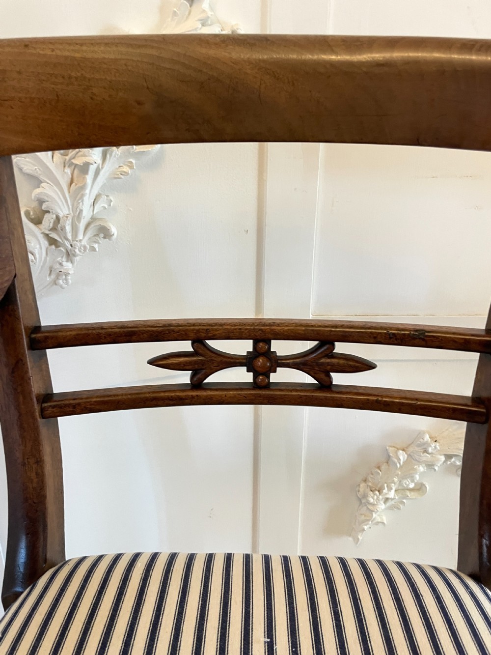 Set of 8 Antique Regency Quality Mahogany Dining Chairs View VII