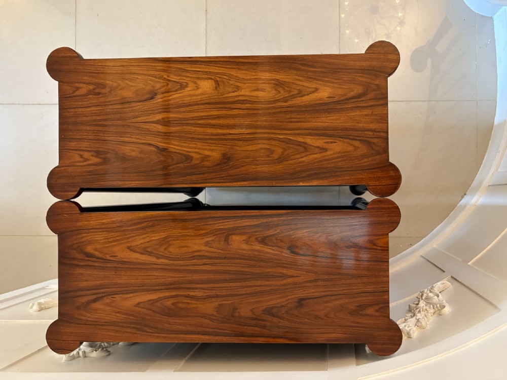 Superior Quality Pair of Antique Edwardian Rosewood Open Bookcases View V