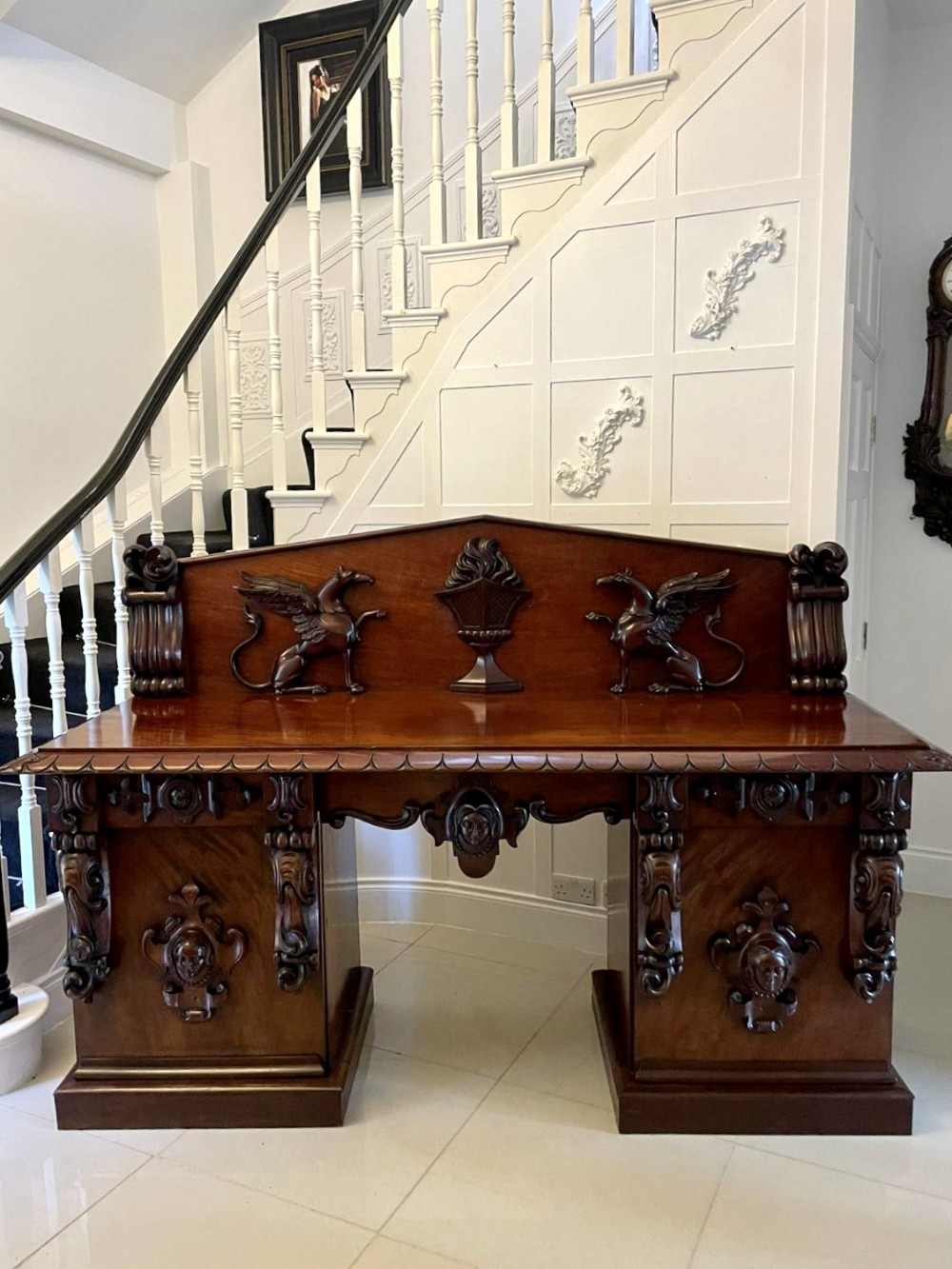 Magnificent Quality Antique William IV Carved Mahogany Sideboard