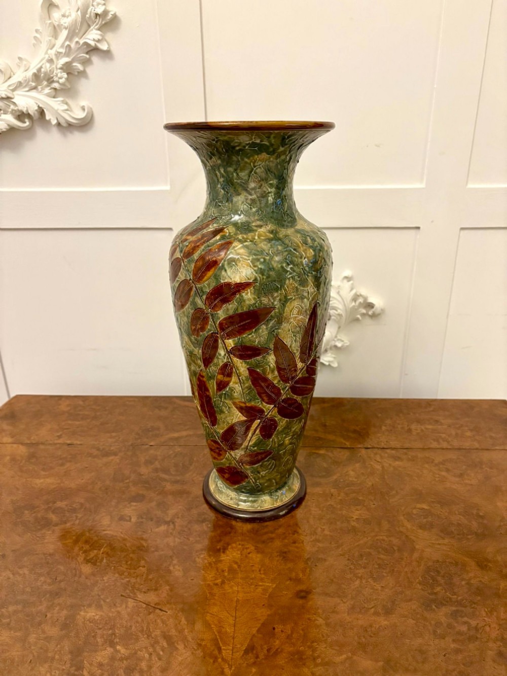 Large Antique Victorian Quality Doulton Vase