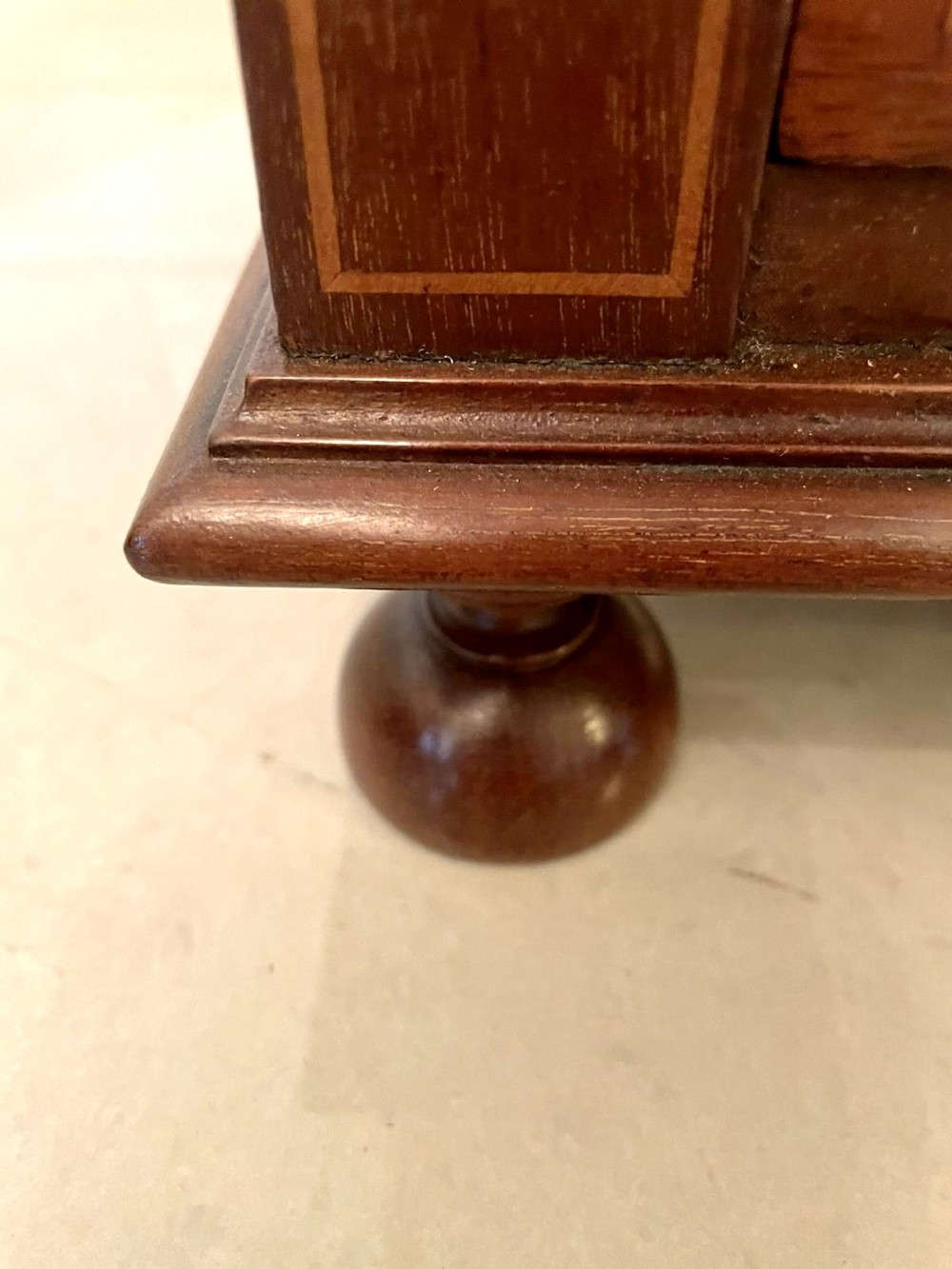 Quality Pair of Antique Edwardian Inlaid Mahogany Chests View IV