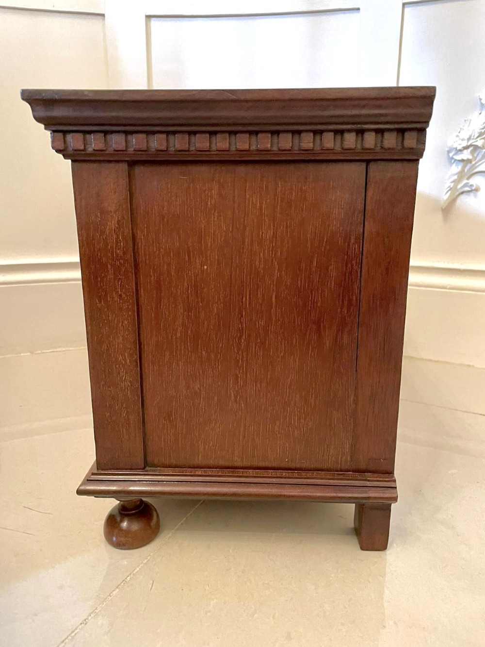 Quality Pair of Antique Edwardian Inlaid Mahogany Chests View XII