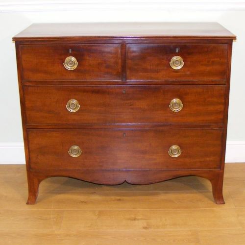 A 19TH CENTURY MAHOGANY CHEST