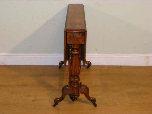 A VICTORIAN BURR WALNUT SUTHERLAND TABLE - ADDITIONAL PHOTO 4