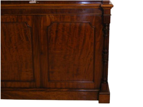 A 19TH CENTURY MAHOGANY LIBRARY BOOKCASE - ADDITIONAL PHOTO 12