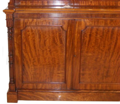 A 19TH CENTURY MAHOGANY LIBRARY BOOKCASE - ADDITIONAL PHOTO 14
