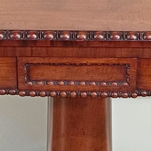 A 19TH CENTURY MAHOGANY CARD TABLE - ADDITIONAL PHOTO 9