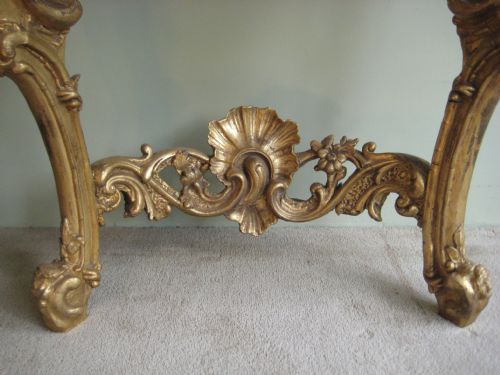 19TH CENTURY GILT CONSOLE TABLE - ADDITIONAL PHOTO 5