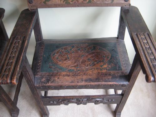 PAIR THRONE CHAIRS - ADDITIONAL PHOTO 6