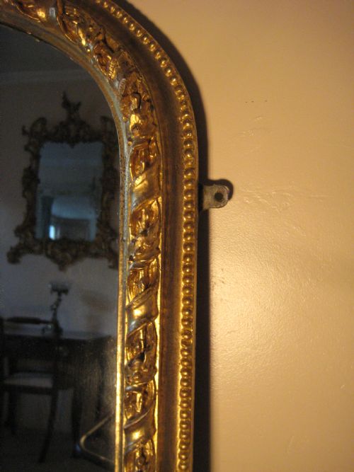 GILT ARCH TOP OVERMANTEL - ADDITIONAL PHOTO 2