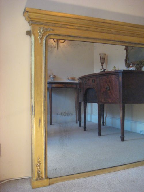 LARGE GILT OVERMANTEL - ADDITIONAL PHOTO 1