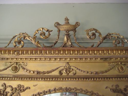 GILT ADAMS STYLE OVERMANTEL - ADDITIONAL PHOTO 1