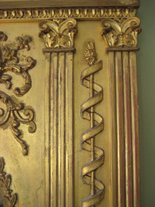 GILT ADAMS STYLE OVERMANTEL - ADDITIONAL PHOTO 3